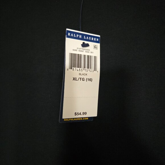 NWT Polo by Ralph Lauren Fit and Flare Girls Dress in Black - Picture 6 of 6